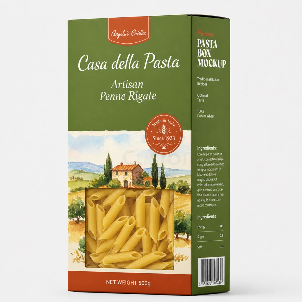 Custom Pasta Boxes With Window