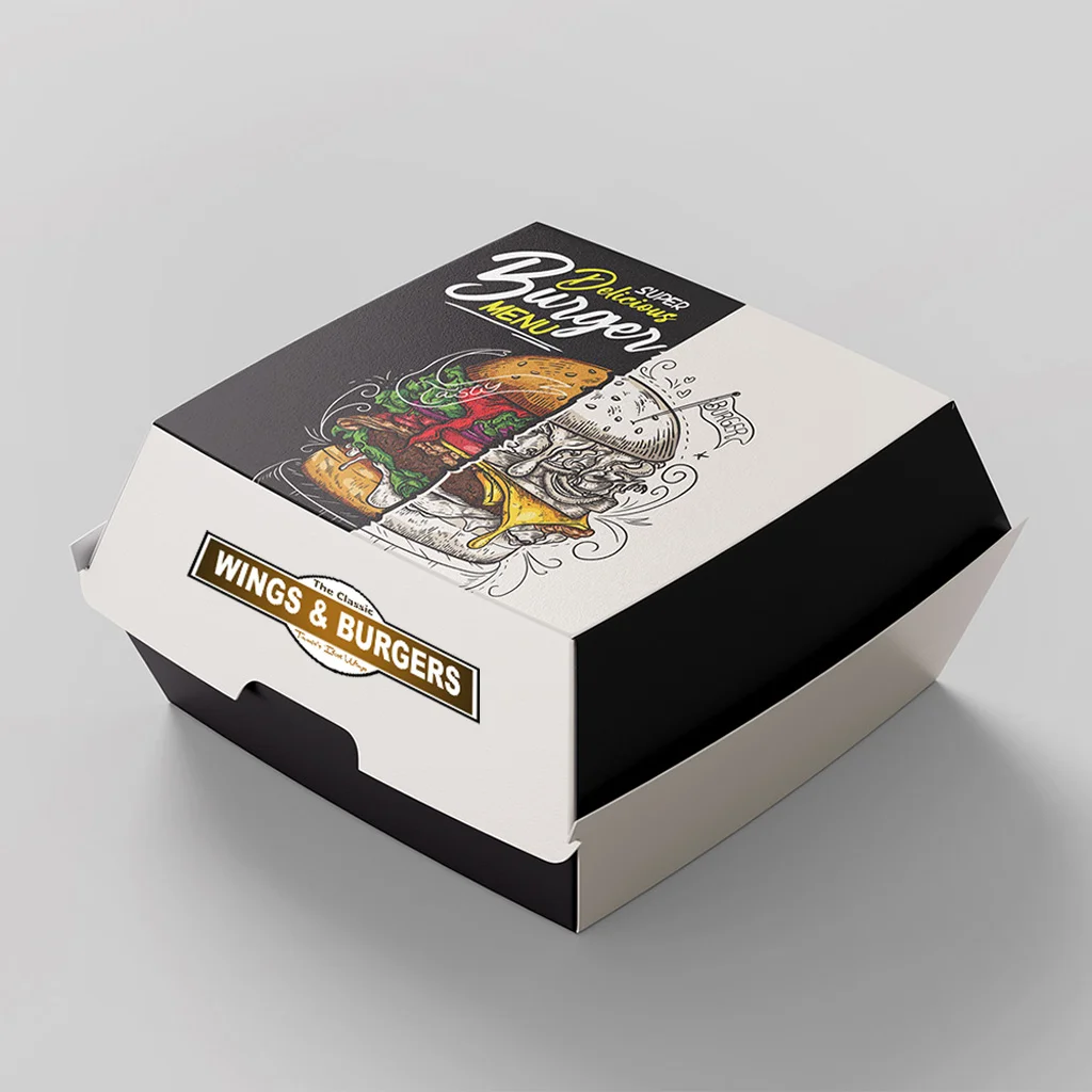 Custom Printed Burger Boxes